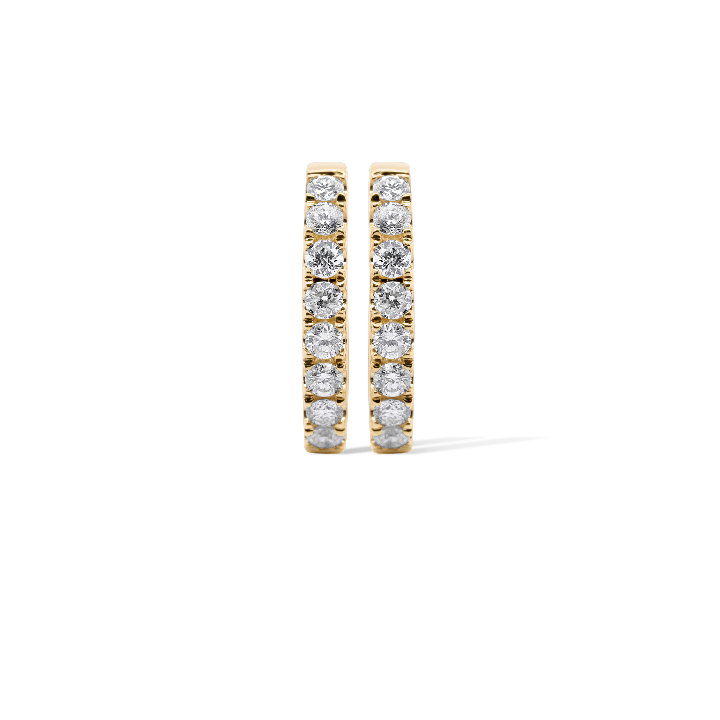 Diamond Hoop Earrings 0.60 ct. 10K Yellow Gold
